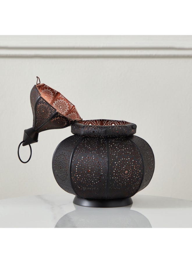 Home Box Isaba Metal Dome Cutwork Lantern - 18x18x28 cm - Image 3